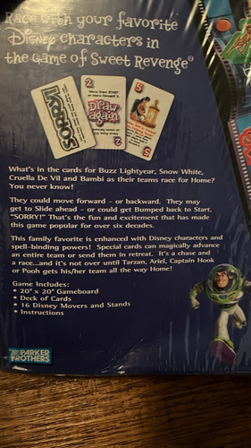 Sorry! The Disney Edition Board Game Parker Brothers 2001–100% Brand New Sealed - Picture 4 of 6