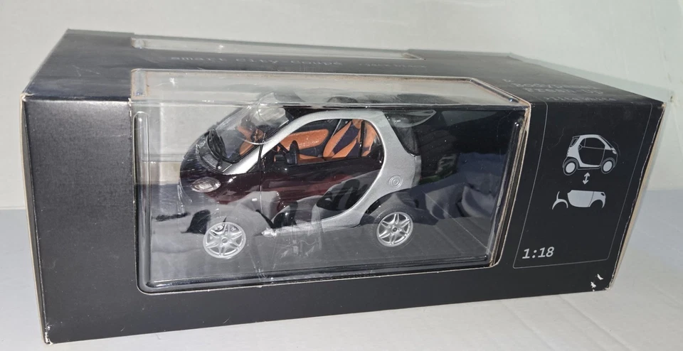 SMART Car City-Coupe´ & Bodypanel Fresh-Up Kit 1:18 Black Lite White Promo NIB - Image 2 of 4