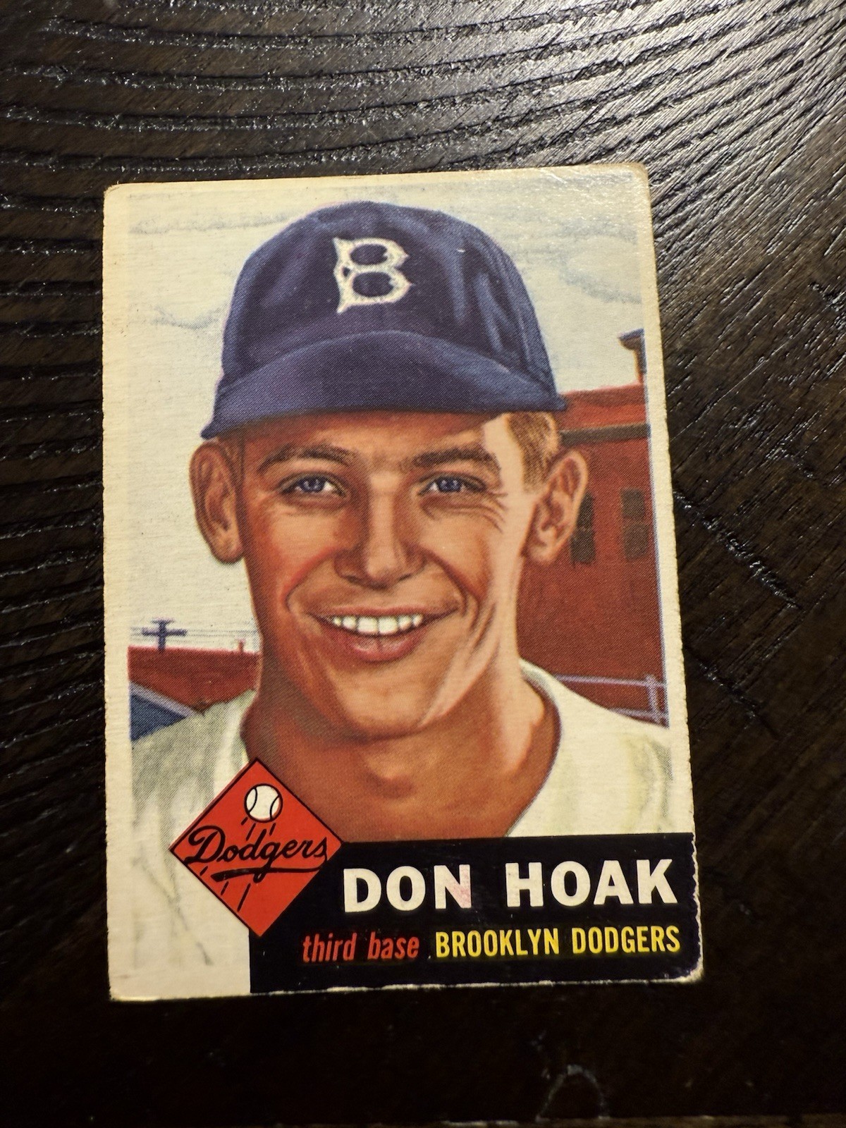 1953 TOPPS BASEBALL CARD #176 DON HOAK RC BROOKLYN!! EX/EX+!!!!!!!!!