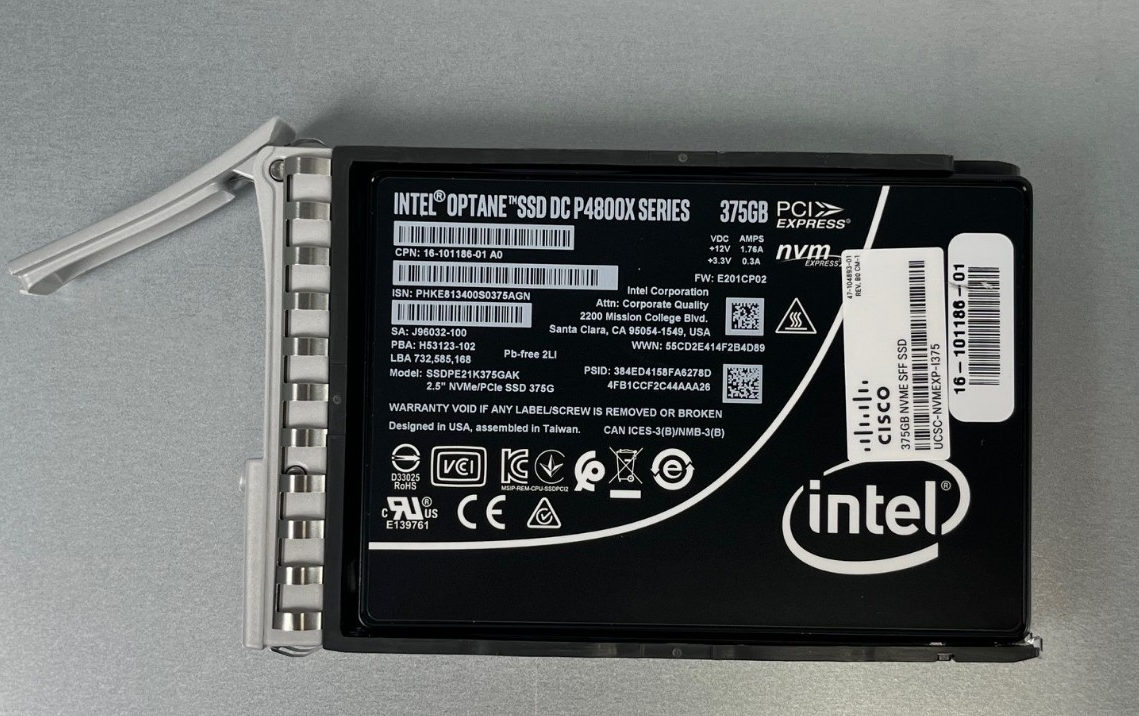 内蔵型SSD Intel Optane P4800X 375GB Optane DC SSD Intel Optane SSD DC P4800X Review - StorageReview.com