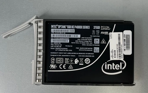INTEL 375GB NVME OPTANE DC P4800X  Drive 2.5"  PCIE SSDPE21K375GAK NVME SSD