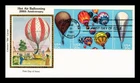 DR JIM STAMPS US COVER HOT AIR BALLOONING FDC SETENANT COLORANO SILK CACHET