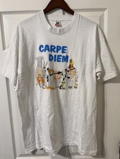Vintage Looney Tunes Shirt Sz 2XL Single Stitch Carpe Diem Warner Brothers 1993