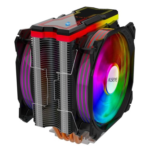 Heatsink Ad Air RGB Gaming CPU 180w 2011 1200 Fm1 Fm2 Am2 Am3 Am4_ - 第 1/5 張圖片