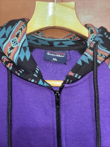 Nu Trendz Signiture Collection 3XL Native American Aztec Hoodie Southwest - Picture 3 of 10