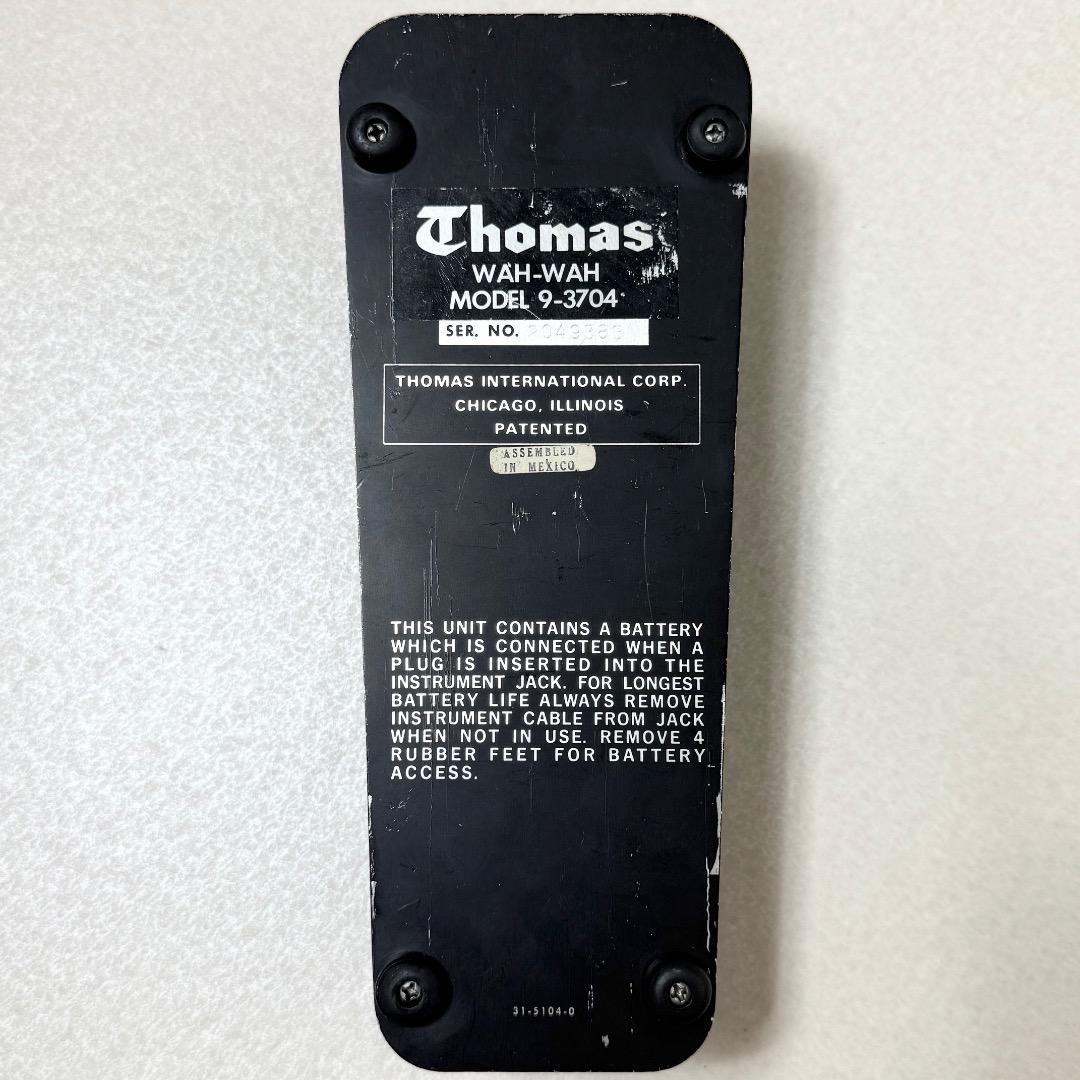 ギター Thomas WAH-WAH MODEL 9-3704 TDK 5103 Thomas Wah-Wah Model 9-3704 TDK 5103 Guitar Wah Pedal Used