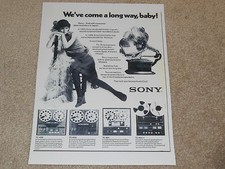 Sony Open Reel Ad, 1 page, TC-854-4, TC-651, TC-645, TC-458, 1972 Advertisement