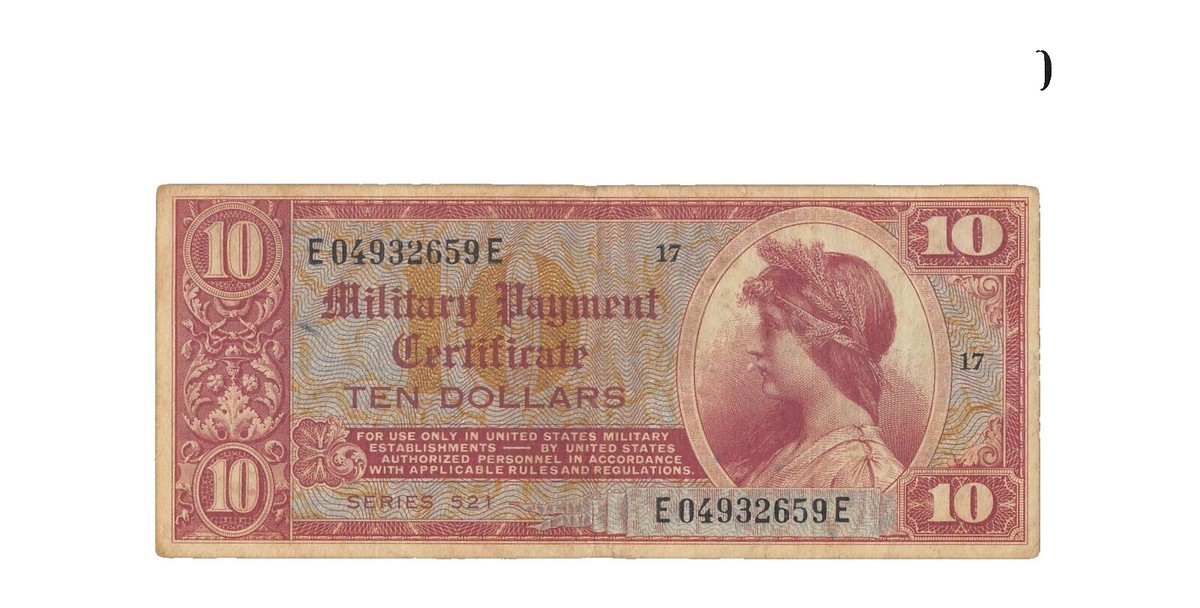 アメリカ - MPC 軍事支払い証明書 $10 ドルシリーズ 641 $10 US Military Payment Certificates for sale | eBay