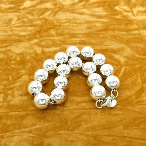 Tiffany & Co. 10"mm Sterling Silver Hardwear Ball Beaded 7.5" Inch Bracelet - Picture 2 of 5