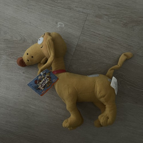 Vintage Neu mit Etikett selten 2001 Nickelodeon Rugrats Spike Plüschpuppe 9 Zoll bewegliche Ohren NEU - Bild 1 von 10