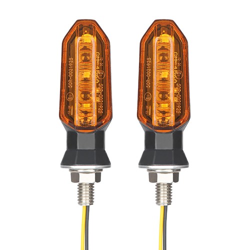 2x Led Motorrad Blinker E-Geprüft Blinkleuchte Mini Universal Licht Für Roller - Picture 12 of 18