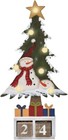 Wooden Christmas Tree Countdown Advent Calendar, LED Countdown to ChristmasDecor