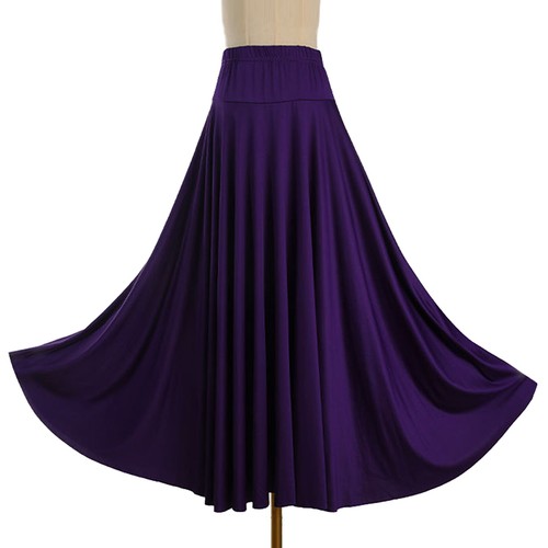 Jupe de Danse du Ventre Femme Jupe Longue Jupe Tango Rumba Maxi Jupes Dansewear - Bild 41 von 58