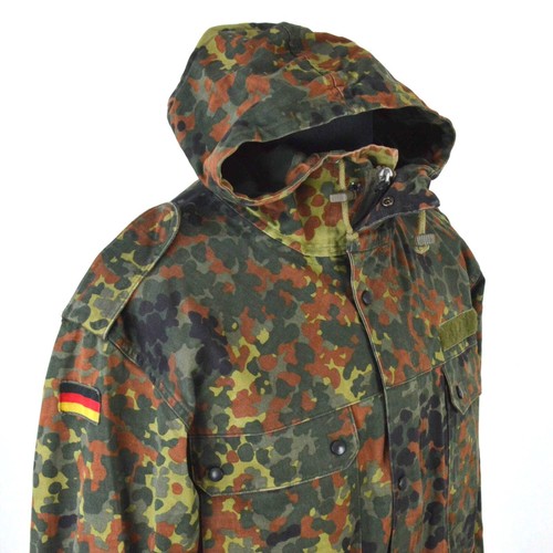 Chaqueta Parka Militar Camuflada Flecktarn Bundeswehr Alemana GR9 2XL Capucha Regular - Imagen 13 de 17