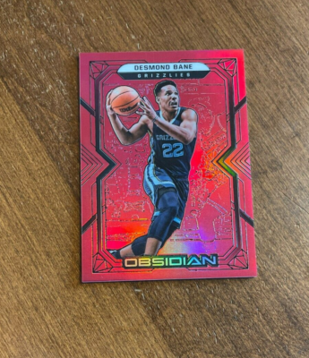 Desmond Bane 2021-22 Obsidian Red Flood #76 Memphis Grizzlies | eBay
