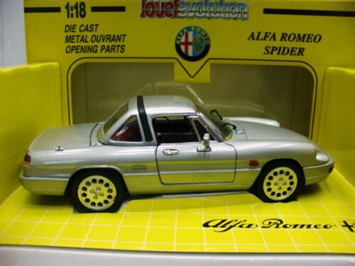 WOW EXTREMADAMENTE RARO Alfa Romeo Spider S4 Duetto HT 1988 Plateado 1:18 Jouef-Eagle's - Imagen 3 de 7