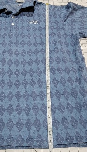 Peter Millar Golf Poloshirt Ka'anapali Golf Hawaii Herren Größe Large blau Argyle - Bild 10 von 13