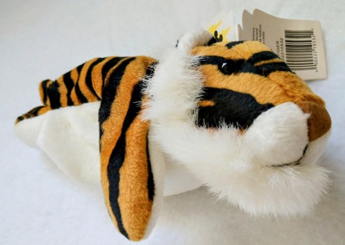 Bolso de felpa Walt Disney World Animal Kingdom Tiger Bean 8" con etiquetas sin sonido nuevo - Imagen 5 de 9