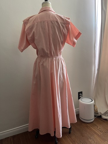 Vtg Soft Pink Safari Vacay Maxi Dress by Balkan II, George Georgiou, Size Small - Picture 7 of 16
