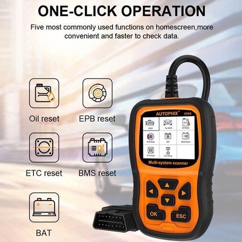 AUTOPHIX 5900 Car Scan Diagnostic Tool All System Code Reader Oil Battery Reset - Picture 7 of 10