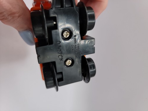 Mattel Orange Plastic Backhoe Front End Loader Construction Equipment 2004 Toy - Picture 6 of 6