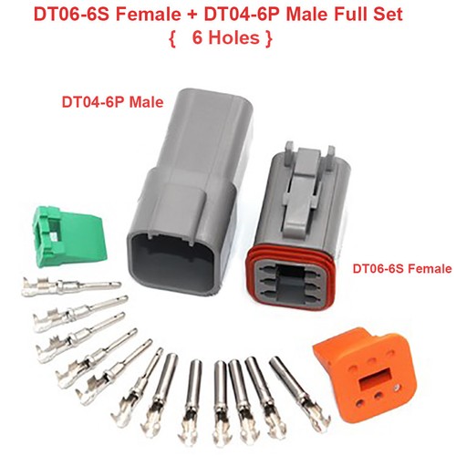 2-12 Way Plug Connector Kit DT06-2S C/W Pin & Wedglock DT04-2P Deutsch DT Series - Picture 17 of 23