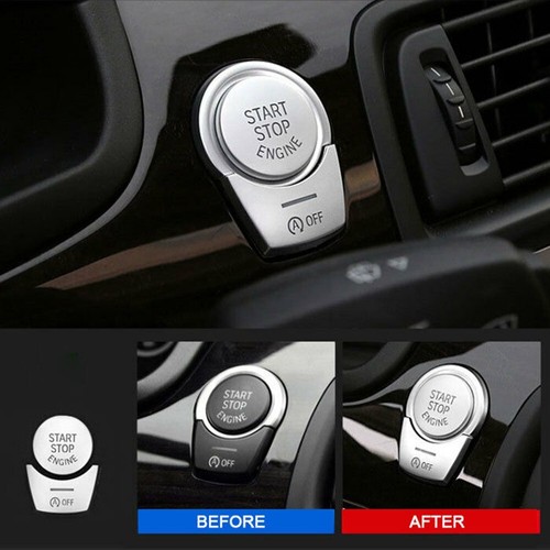 2pcs Chrome Engine Start Stop Push Switch Button Cover for BMW 5 Series F10 F07 - Picture 6 of 24
