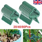 Plant Support Clips Spring Loaded Garden Flower Large Small Plant Twine Tie UK