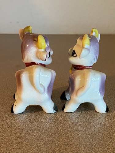 Vintage Elsie Cow Anthropomorphic Salt and Pepper Shaker Excellent Condition - Picture 4 of 9