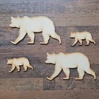 Wooden Large Animal Bear Craft Shape 10-60 MDF 3mm 6mm Embellishment Decoration