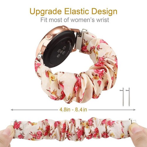 For Garmin Vivoactive 3 5 6/Venu Sq/Sq 2/Venu 2 Plus Watch Band Scrunchie Straps - Picture 4 of 51