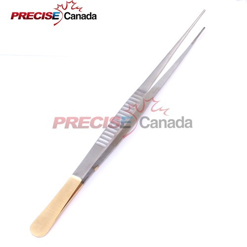 DEBAKEY ATRAUMATIC ARTERY FORCEPS CLAMP 10" GOLD HANDLE ENT SURGICAL INSTRUMENT - Picture 2 of 2