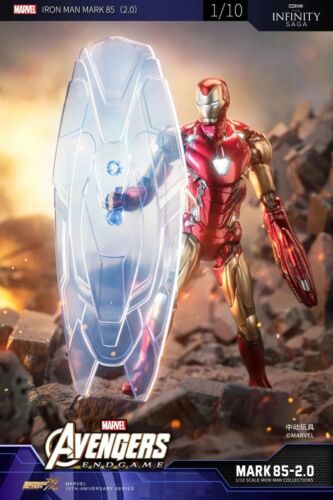 Figurine IRON MAN Avengers Endgame MK85 2.0 lumineux Led MARVEL échelle 1:10 - Imagen 3 de 16