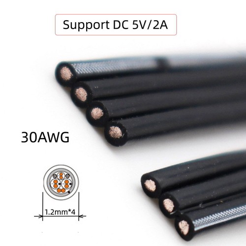 NFHK 3pcs/lot 13cm Type-C Data Flat Slim FPC Cable USB 2.0 Type-A Male to USB-C - Picture 9 of 9
