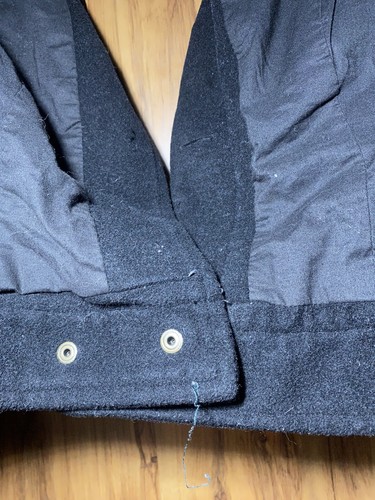 Urban Outfitters Women's Crop Wool Jacket US Military Cargo Style Large Black - Picture 19 of 23
