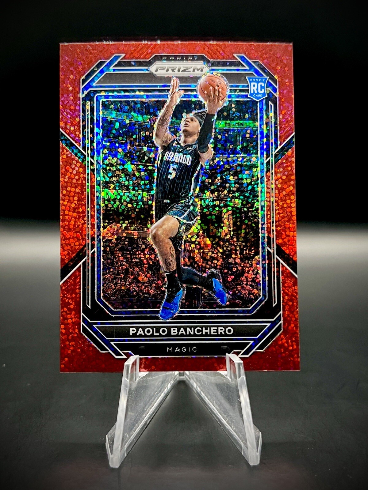 ❤️2022-23 Panini Prizm #249 Paolo Banchero Red Ruby Sparkle Holo Rookie RC