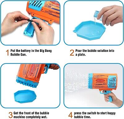  Doohickey Bubble Blaster Bubble Making Gun, 1000