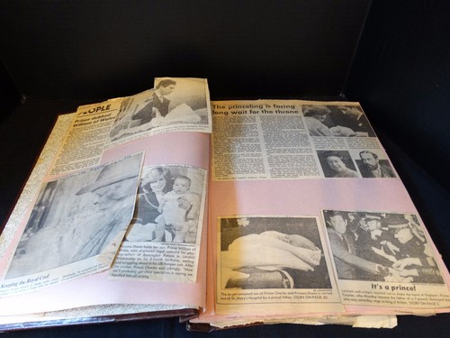 Vintage Scrapbook Newspaper Clippings 1982 & 1983 Princess Di Grace Kelly Elvis - Picture 2 of 11
