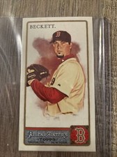 #/25 Josh Beckett 2011 Allen & Ginter Mini RARE Red Bazooka Back Card 116 Sox