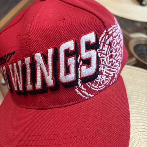 Detroit Red Wings Hat Cap Snap Back Sports Specialties Laser Shadow Vintage - Picture 8 of 10
