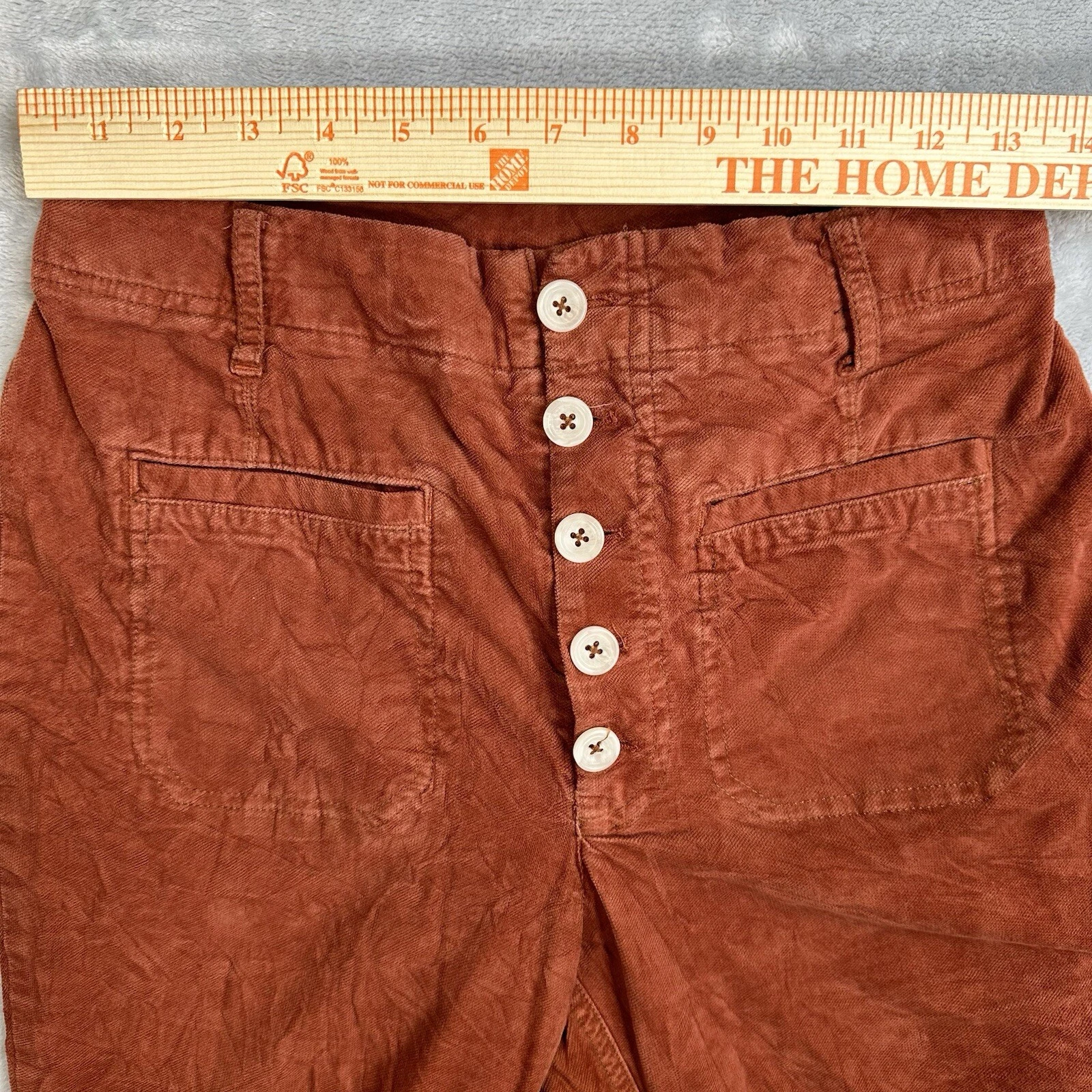 free-people-movement sedona rust buttons pockets pants