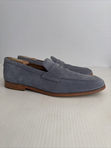 Ted Baker Herren Adlerrs Slipper Sattel Halbschuh - Blau Wildleder - 12 US (R21) - Bild 4 von 11