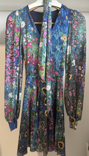 Blackmilk KLIMT COLLAGE PINK SHEER ROMANCE DRESS - LIMITED (XXS) - Picture 3 of 3