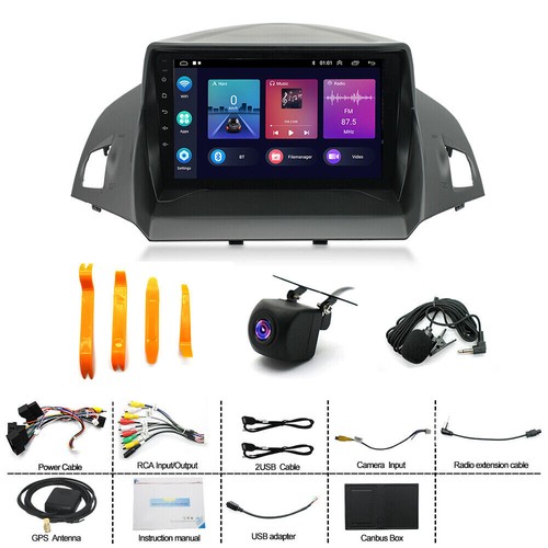 Fit For Apple CarPlay Car Stereo Radio GPS Navi For Ford Escape 2013-2017 - Picture 2 of 14