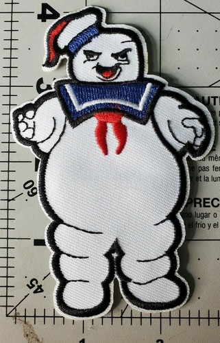 Ghostbusters Marshmallow Man Stay Puft Figura Cosplay/Costume/Uniforme Patch 4" - Foto 3 di 4