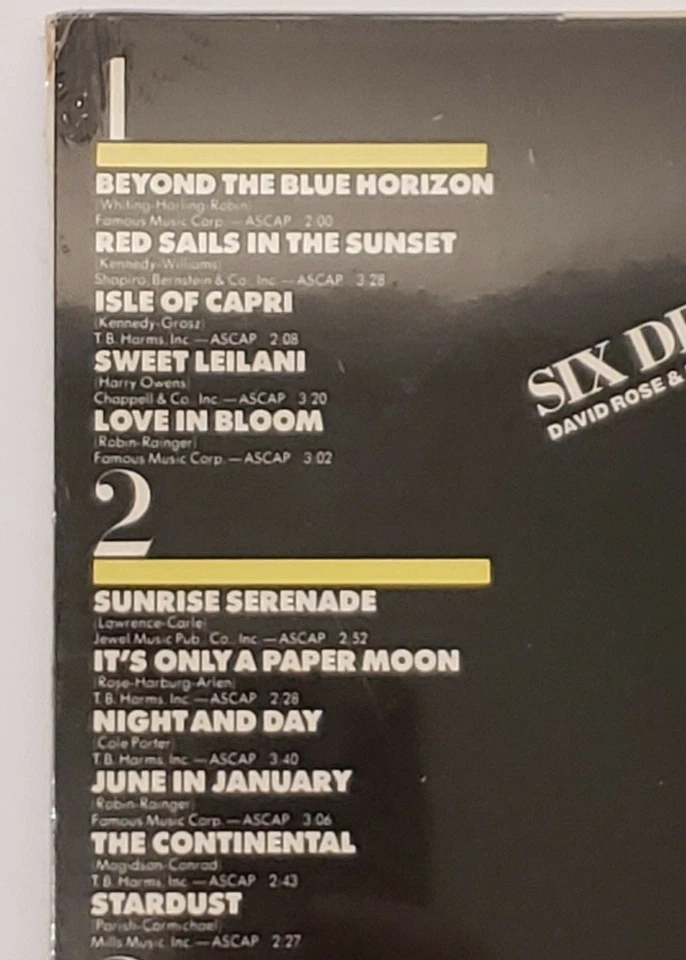 1983 David Rose & His Orchestra "The Music of the 1930's" Stereo 2-LP Set Sealed - Image 3 of 4