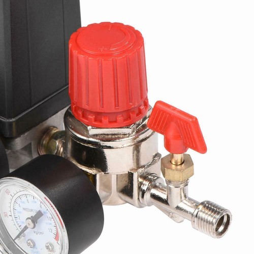 Air Compressor Pressure Switch Control Valve Manifold Regulator w/Gauges Relief - Picture 10 of 12