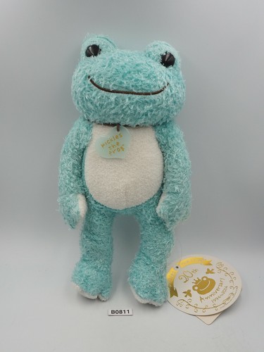 Pickles The Frog Pink B0811 POSEABLE Nakajima Plush 10" Toy TAG Doll Japan - Picture 1 of 8
