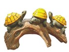 Solar Powered Turtles on Log Outdoor Decor - LED Garden Light Outdoor Statues...