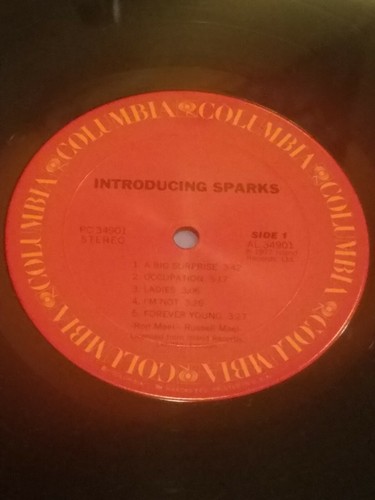 SPARKS INTRODUCING 1977 RECORD VINYL ALBUM LP PC 34901 RED LABEL PROMO ORIGINAL - Picture 8 of 12